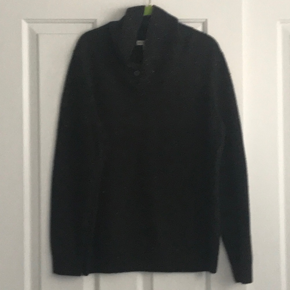 Men’s Brown Shawl Neck Sweater